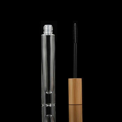 10ml Mascara Container Packaging Customize Luxury Bamboo Glass Mascara Tubes with Brush