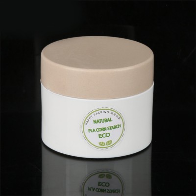 Eco Friendly Biodegradable Packaging White Empty Pla Cosmetic Cream Jar 15g