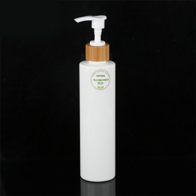 50ml 100ml 250ml body lotion empty bottle cosmetic lotion bottles with bamboo pump packaging