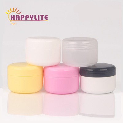 100ml 100g PP plastic white colored cream jars, small empty cosmetic powder containers, cosmetic sample containers pots