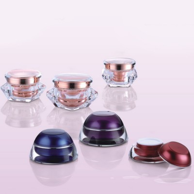 80ml Colorful Acrylic Glass Cosmetic Cream Jar