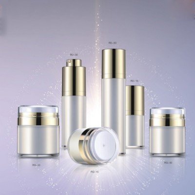 50ml acrylic airless pump plastic cosmetic bottle