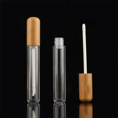 2020 Natural Empty Bamboo Lip Gloss Container Lipstick Lipgloss Tube for Cosmetic Make Up